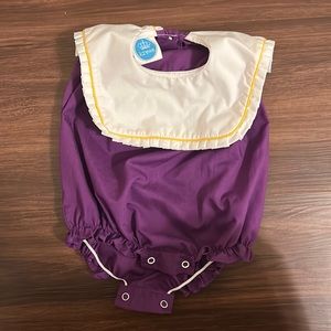 Krewe purple and gold onesie